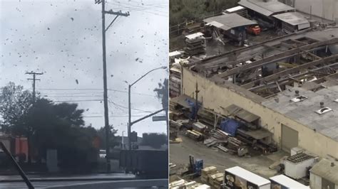 'Craziest thing I've ever seen': Tornado damages buildings in Montebello
